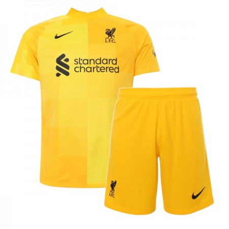 Billiga Fotbollströjor Liverpool Målvakt Barn Borta tröja 2021/22 Kortärmad 